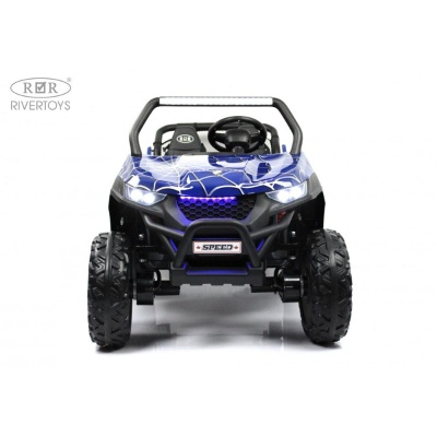 Детский электромобиль Spider 4WD RiverToys T777TT синий