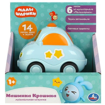 Музыкальная игрушка Малышарики Машинка Крошика Умка 1505A441-R4