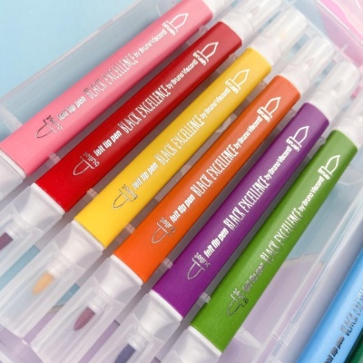 Фломастеры-кисточки Black excellence 12 цветов Bruno Visconti 32-0058 04