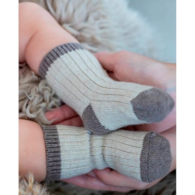 Носки детские из шерсти мериноса Наследникъ SW8000-МК-БЖ 2