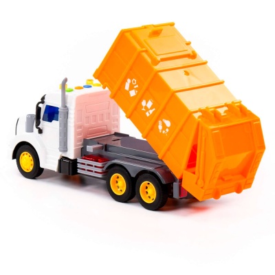 Автомобиль коммунальный Профи инерционный со светом и звуком Полесье 86501 оранжевый 2