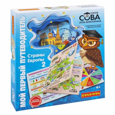 Настольная игра-викторина Страны Европы 2 Bondibon ВВ5645