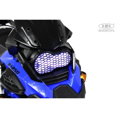 Детский электромотоцикл RiverToys М009БХ синий