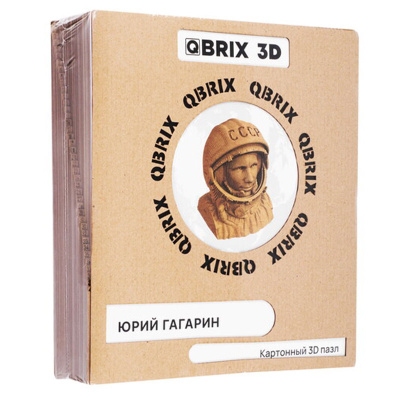Картонный 3D-конструктор Юрий Гагарин QBRIX 20008 3