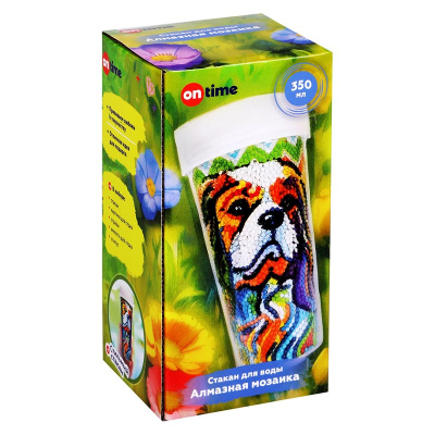 Алмазная мозаика Стакан для воды Щенок On time 45262 3