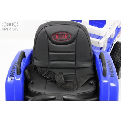 Детский электромобиль Трактор RiverToys H444HH синий