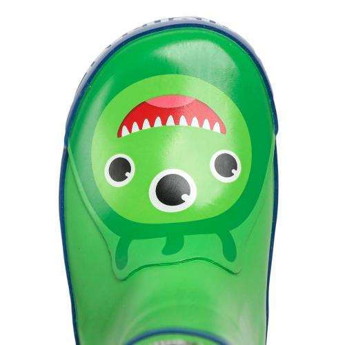 Сапоги резиновые для мальчика Indigo Kids 80-500E зеленые фото 4