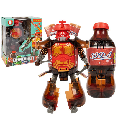 Трансформер 2 в 1 Bondibot бутылка-робот Самурай Bondibon ВВ6541 3