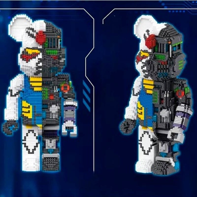 Конструктор 3D Медведь-робот 3100 деталей 3D-P2205 4