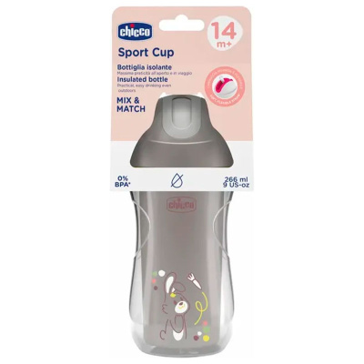 Поильник Sport Cup Chicco 00006991350000 серый 4