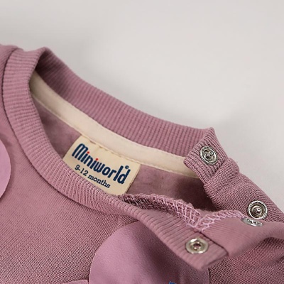 Комплект утеплённый для девочки Miniworld 18434 лиловый 2