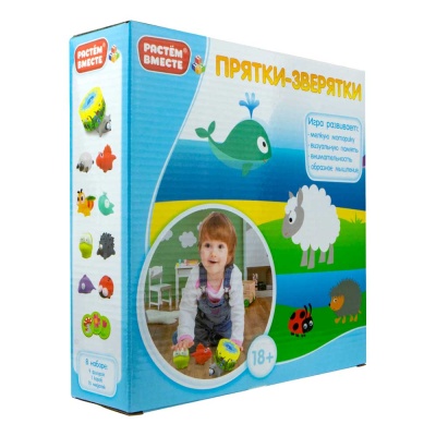Настольная игра Растем вместе Прятки-зверятки 1Toy Т16218 2