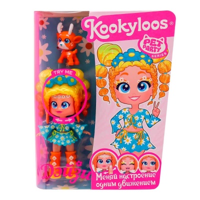 Кукла Daisy 11 см и питомец Pets Party Kookyloos KL2402 5