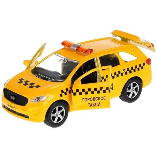 Машинка металлическая Kia Sorento Prime Такси Технопарк SB-17-75-KS-T-WB фото 2