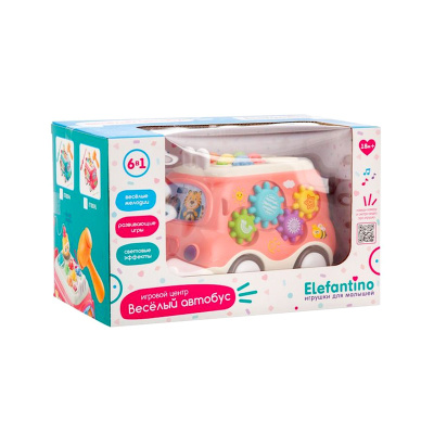 Игровой центр Весёлый автобус световые и звуковые эффекты Elefantino IT110595 5