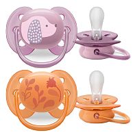 Пустышка Avent Ultra soft 6-18 месяцев 2 штуки Avent SCF091/18