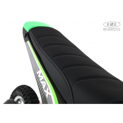 Детский электромотоцикл RiverToys A005AA зелёный