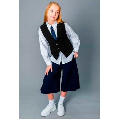 Жилет школьный для девочки Deloras V64361 черный 3