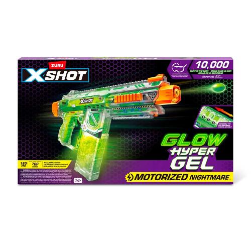 Бластер с гидрогелевыми светящимися гранулами  X-Shot Hypergel Nightmare Zuru 36783 фото 4