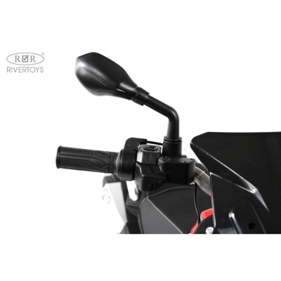 Детский электромотоцикл RiverToys М008БХ красный