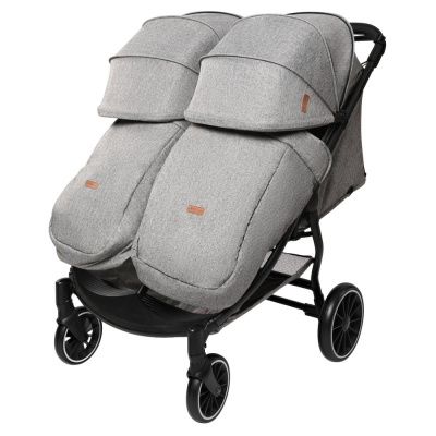 Прогулочная коляска для двойни Skillmax LB100 grey 02