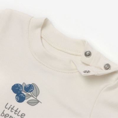 Футболка с длинным рукавом Little berry Крошка Я 9834383 молочная 2