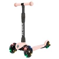 Самокат трехколесный складной светящиеся колеса Slider Stile1LP