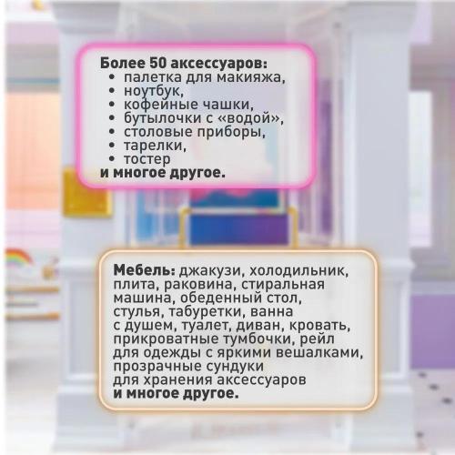 Домик для кукол Rainbow High MGA 574330 фото 9