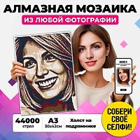Алмазная мозаика Vintage формат А3 на подрамнике Qbrix 40008