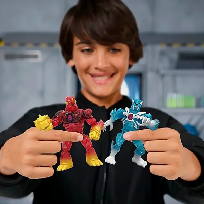Фигурки MrBeast Lab Огонь Лед Большая колба с 2 героями Moose 24909 3