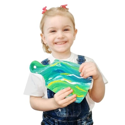 Набор для творчества Жидкий акрил №4 Зелёный холст Десятое Королевство 04451 04