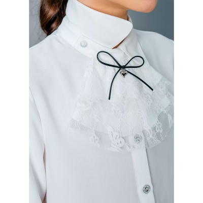 Блузка школьная для девочки Deloras C64212 белая 5