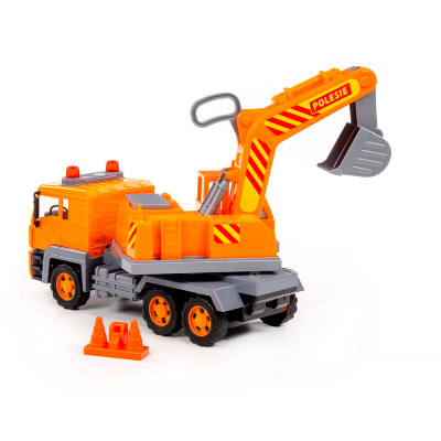 Автомобиль экскаватор Алмаз 2 инерционный Полесье 87911 2