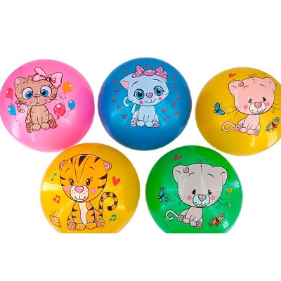 Мяч детский Котята 15 см Рыжий кот SC5274 2