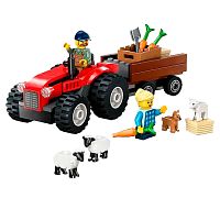 Конструктор Lego City 60461 Фермерский трактор с прицепом и овцами