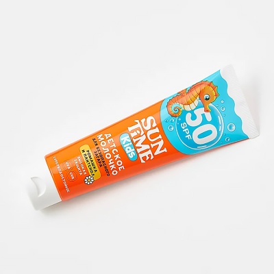 Детское молочко для безопасного загара Sun Time Kids SPF 50 100 мл Биокон 2