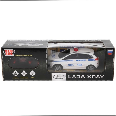 Машина радиоуправляемая Lada XRAY Полиция Технодрайв LADAXRAY-18L-POL-WH