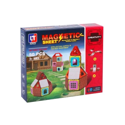 Магнитный конструктор Magnetic Sheet 50 деталей Наша Игрушка LT7003 3