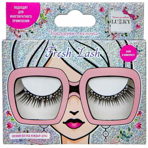 Ресницы накладные Lukky Fresh Lash со стразами Жемчужинки 1toy Т21748