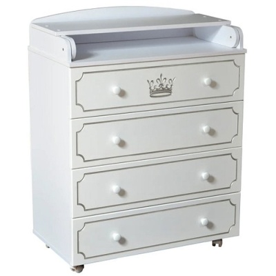 Комод пеленальный Антел 800/4 Nicol белый