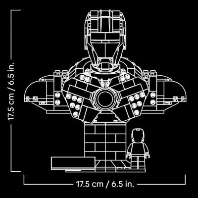 Конструктор Lego Super Heroes 76327 Бюст Железного Человека MK4 5