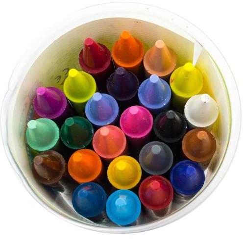 Набор 24 восковых мелка для малышей в бочонке Crayola 784 фото 4
