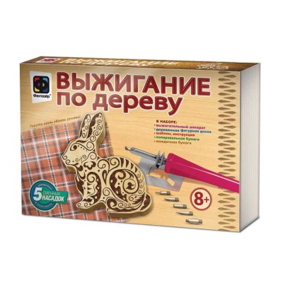 Набор Выжигание по дереву Деревянная фигура Заяц Фантазер 367301