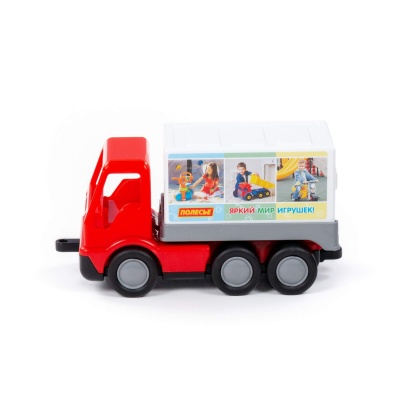 Игрушка Базик автомобиль-фургон трёхосный Полесье 92274