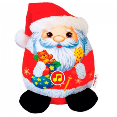 Набор мягких музыкальных игрушек Новогодние плюшики 8 шт Азбукварик 2625