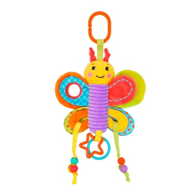 Подвеска Бабочка с мягким прорезывателем шуршалкой Жирафики 939721 1