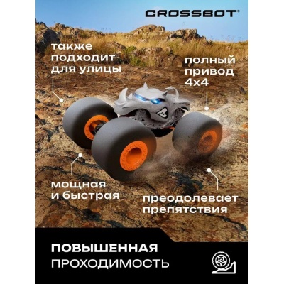 Машинка на радиоуправлении Монстр Носорог HomeWheel Crossbot 870955