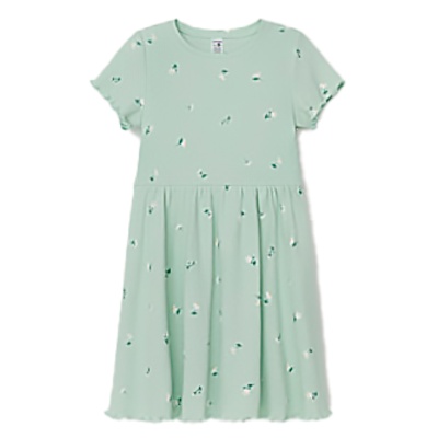 Платье летнее Crockid КР 5793 пастельно зеленый милые цветочки к545 2