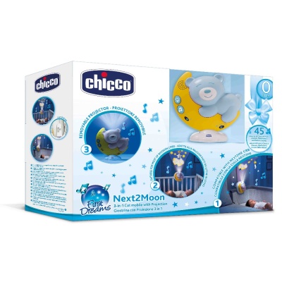 Мобиль Chicco Next2Moon голубой