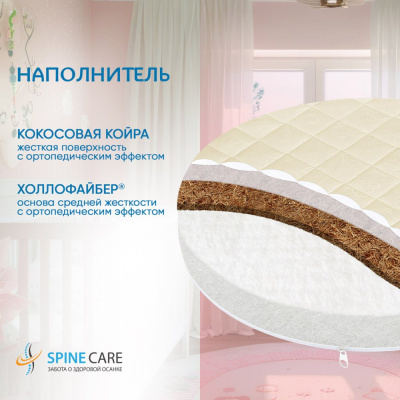 Матрас в круглую кроватку BamBola Round RHK-8 04